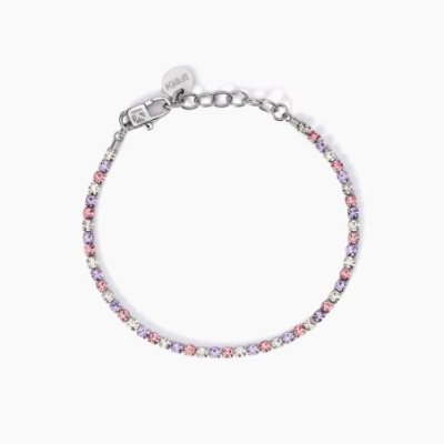 Kidult - Bracciale Tennis - Acciaio 316L - Cristalli Multicolor
