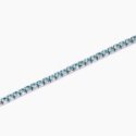 Kidult - Bracciale Tennis Acciaio 316L - Cristalli Azzurri