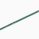 Kidult - Bracciale Tennis - Acciaio 316L - Cristalli Verdi
