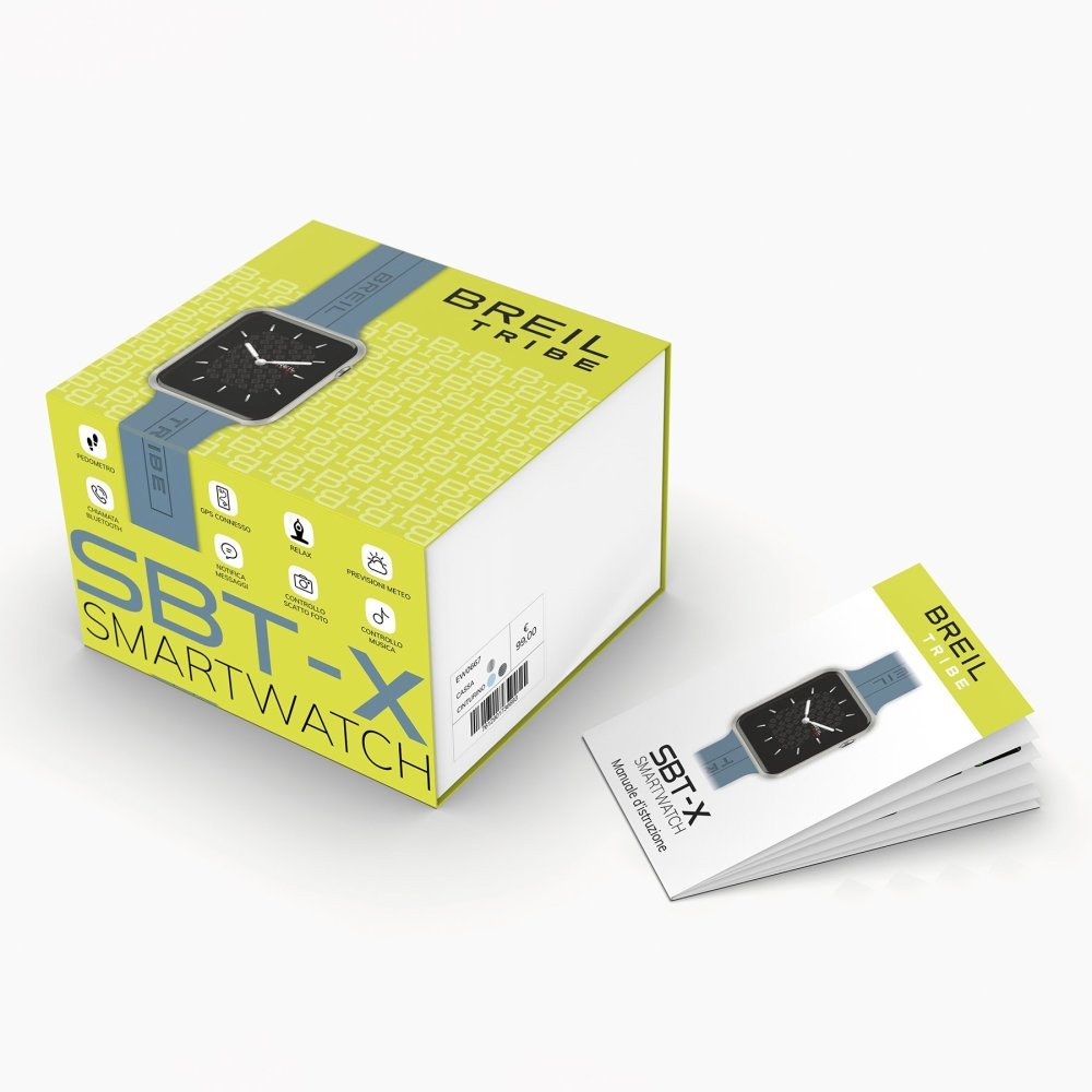 Breil Tribe - Smartwatch Sbt-X - Unisex - Doppio Cinturino Silicone