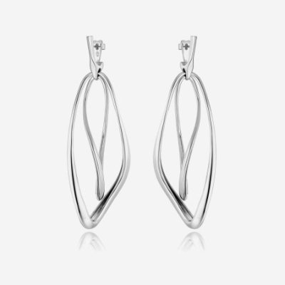 Pianegonda - Orecchini Doppi Pendenti - Argento 925 - 90Mm