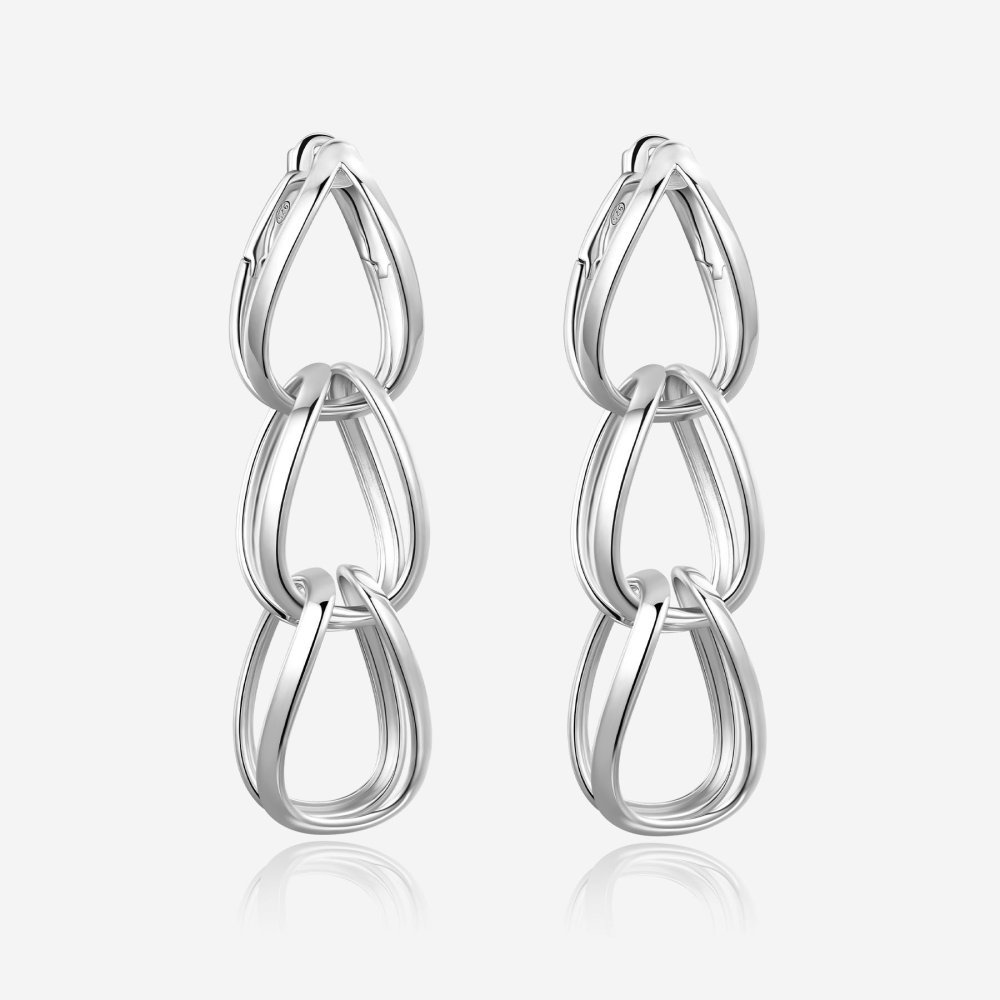 Pianegonda - Orecchini Pendenti Tecum - Argento 925 - 65Mm