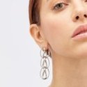Pianegonda - Orecchini Pendenti Tecum - Argento 925 - 65Mm