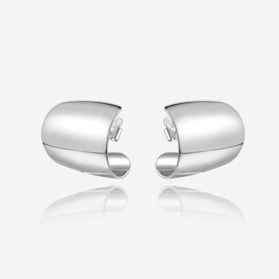 Pianegonda - Orecchini A Lobo Clipea - Argento 925 - 22Mm