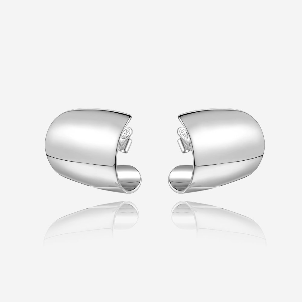 Pianegonda - Orecchini A Lobo Clipea - Argento 925 - 22Mm