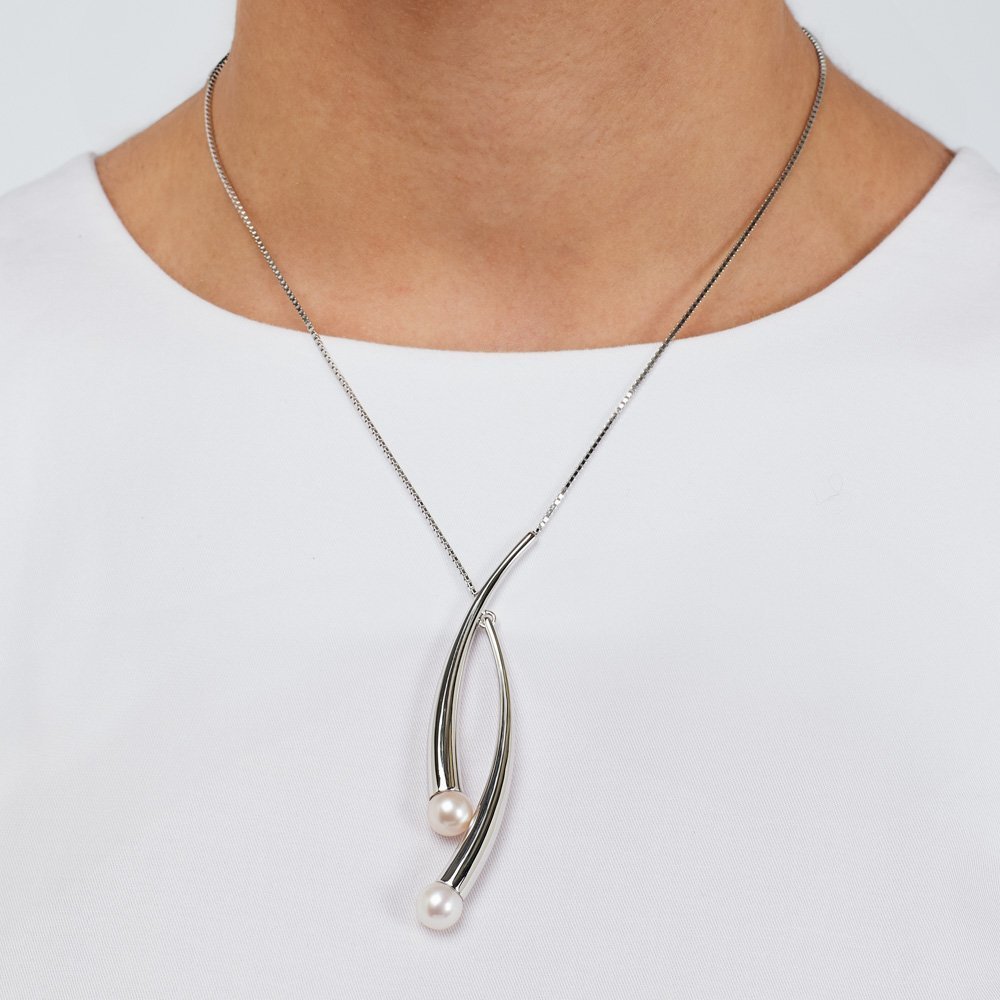Pianegonda - Collana Cuspis - Argento 925 - Perle Naturali