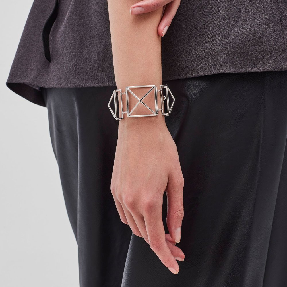 Pianegonda - Bracciale A Maglia - Argento 925 - Collezione Kosmos