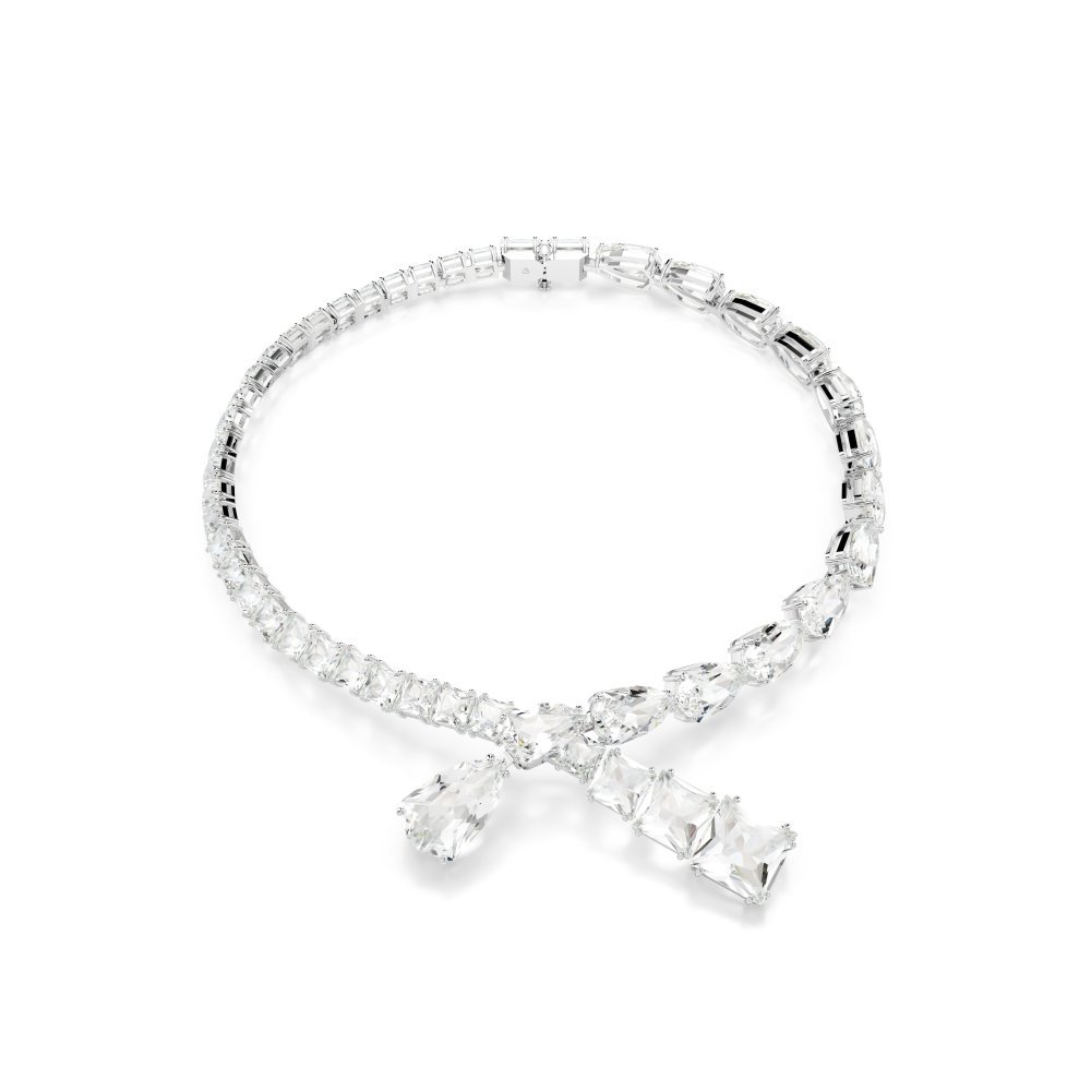 Swarovski - Collana Matrix - Cristalli Bianchi - Placcato Rodio