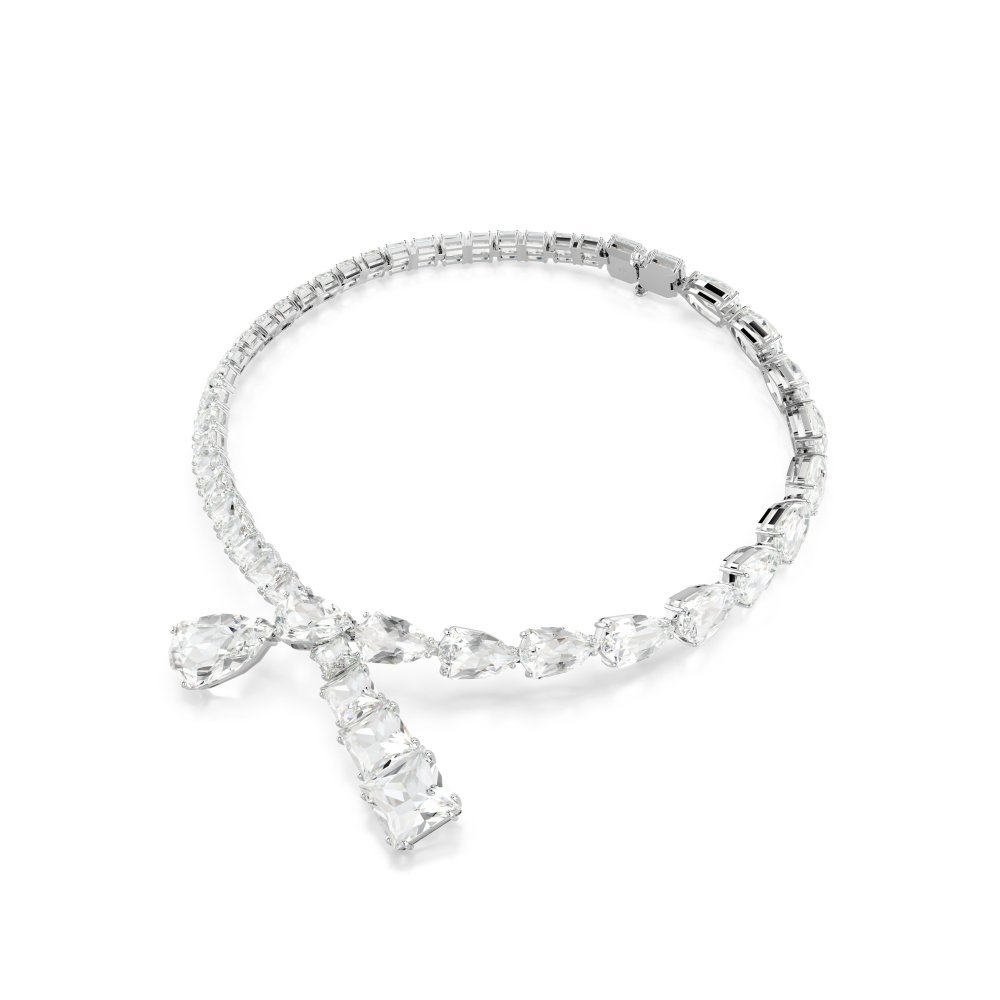 Swarovski - Collana Matrix - Cristalli Bianchi - Placcato Rodio