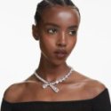 Swarovski - Collana Matrix - Cristalli Bianchi - Placcato Rodio