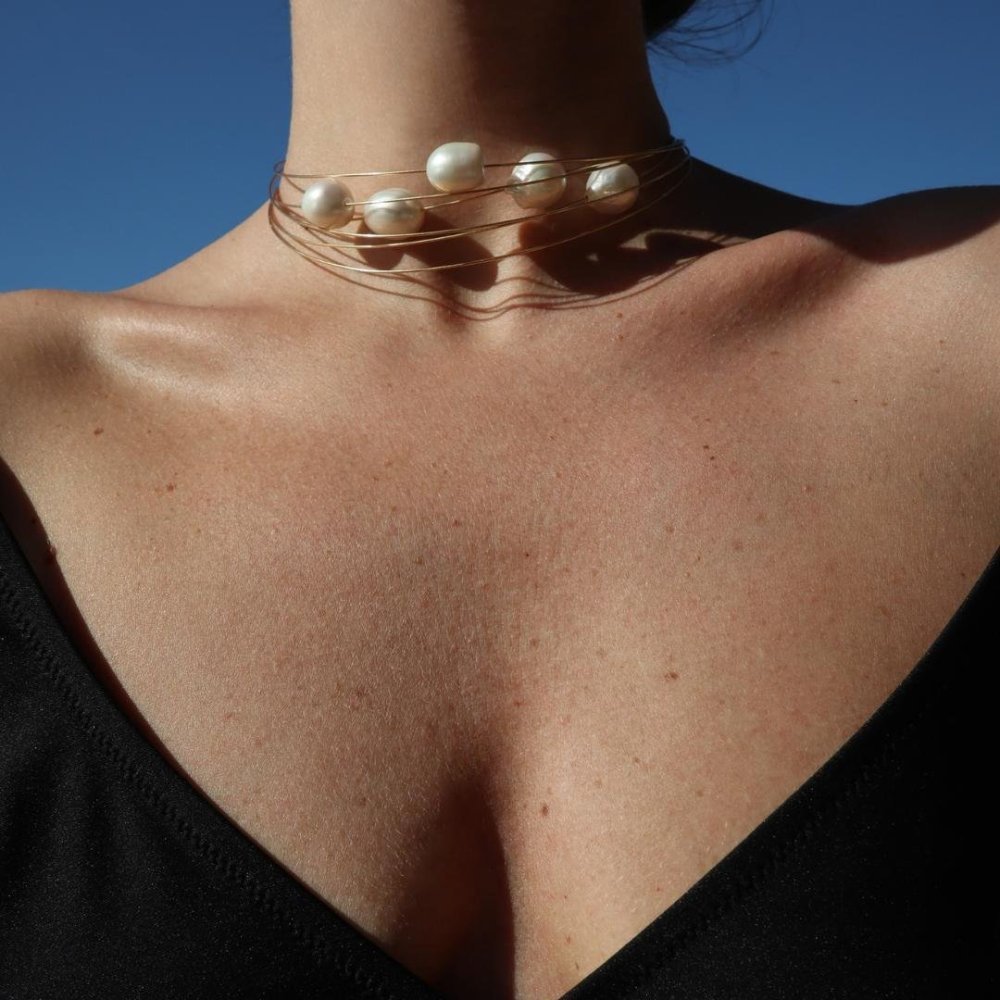 Lucedeimieiocchi - Collana Aria - Argento 925 - Perle Scaramazza