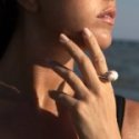 Lucedeimieiocchi - Anello Clorinde - Argento Dorato - Perla