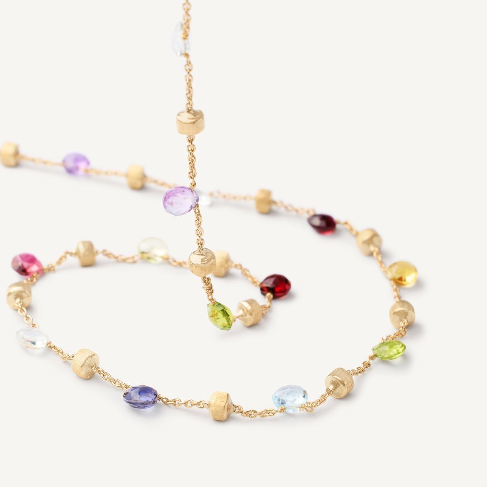 Marco Bicego - Collier Gemme Multicolore - Oro Giallo 18Kt - Girocollo