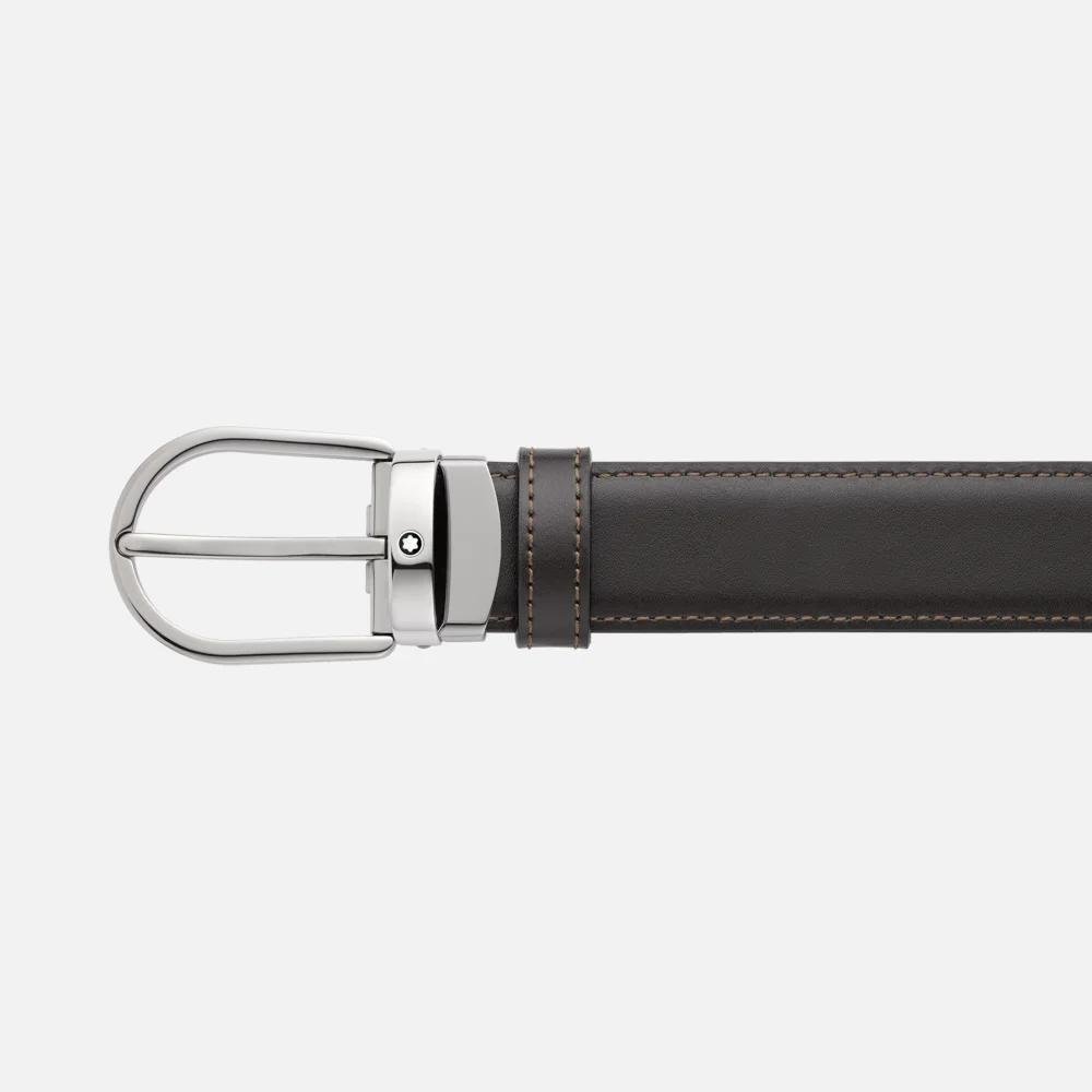 Montblanc - Cintura Reversibile - Pelle - Nera/Marrone