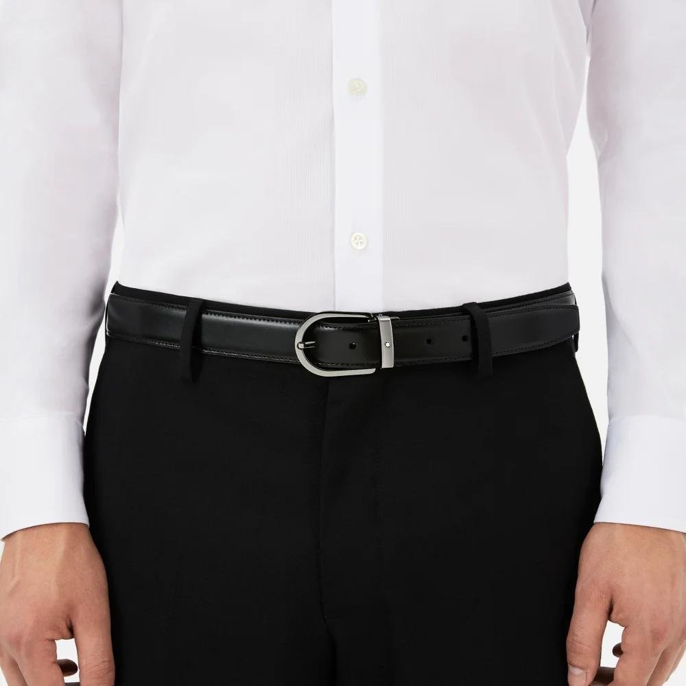 Montblanc - Cintura Reversibile - Pelle - Nera/Marrone