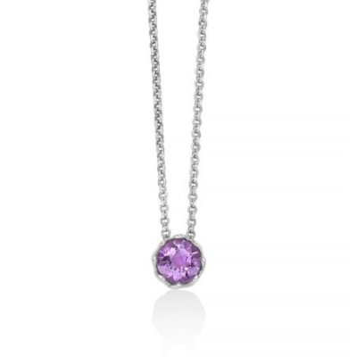 Miluna - Collier Unica Colibrì - Ametista - Argento 925