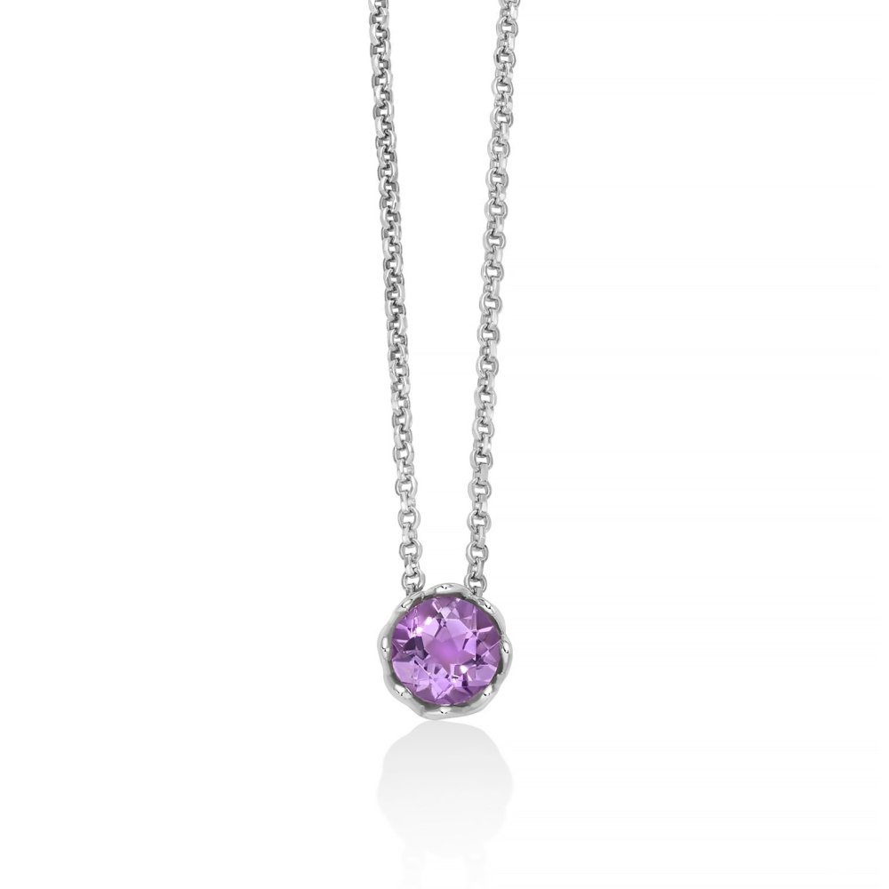Miluna - Collier Unica Colibrì - Ametista - Argento 925