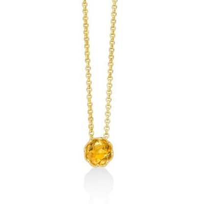 Miluna - Collier Unica Colibrì - Citrino Naturale - Argento 925