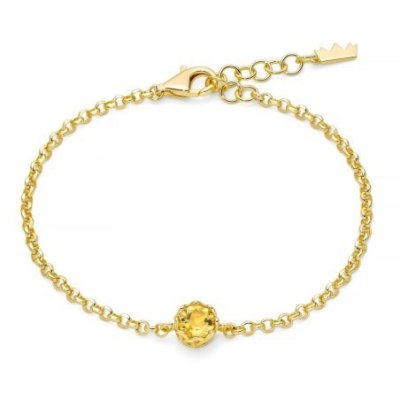 Miluna - Bracciale Unica Colibrì - Citrino - Argento 925