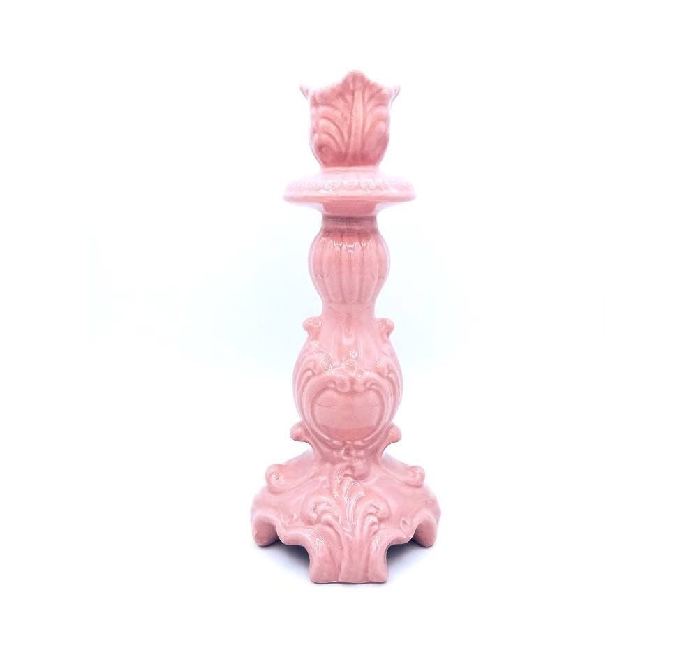 CANDELIERE BAROCCO PICCOLO ROSA LUCIDO - Rebirth
