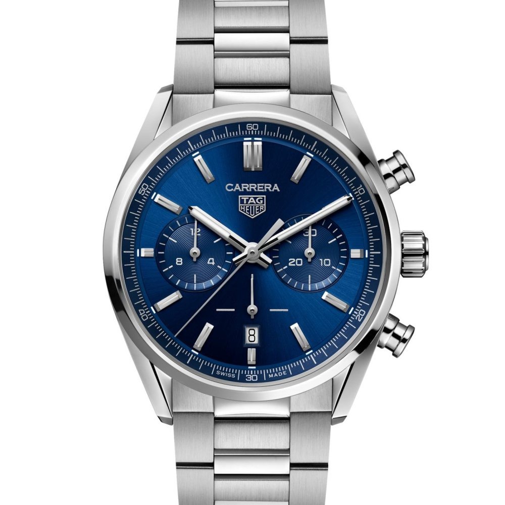 Tag Heuer - Carrera 42Mm - Acciaio - Quadrante Blu