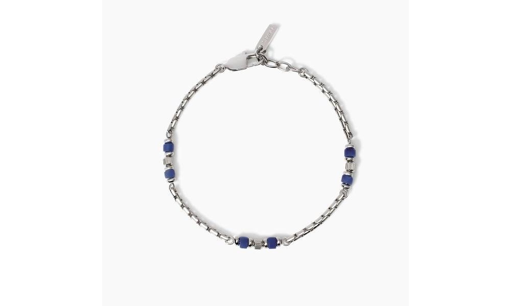 2 Jewels - Bracciale Acciaio 316L - Sodalite Blu - Uomo