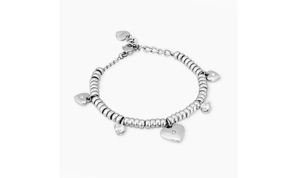 2 Jewels - Bracciale Acciaio 316L - Cristalli Cz - Donna