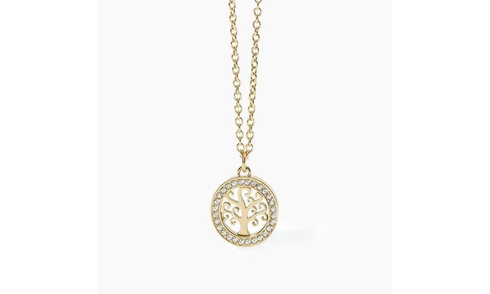 2 Jewels - Girocollo Acciaio 316L - Pvd Giallo - Cristalli