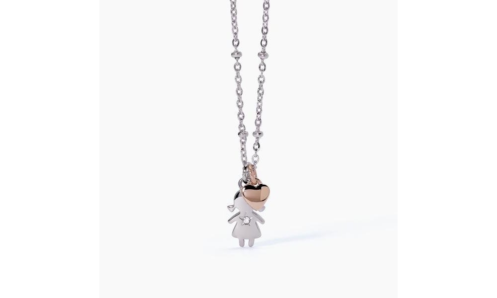 2 Jewels - Girocollo Acciaio 316L - Pvd Rosé - Cristalli