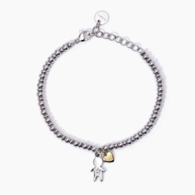 2 Jewels - Bracciale Acciaio 316L - Pvd Giallo - Cristalli
