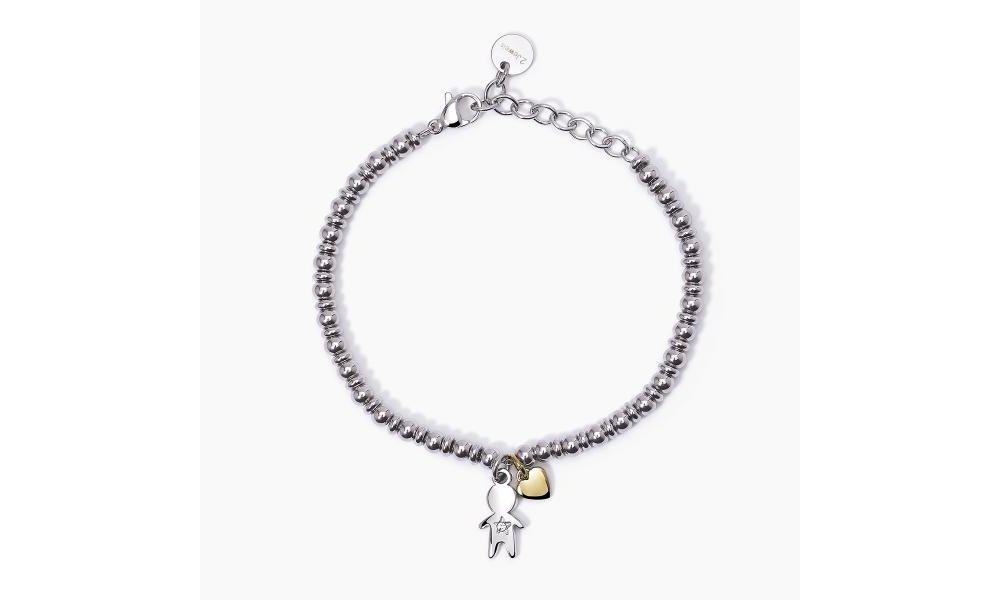 2 Jewels - Bracciale Acciaio 316L - Pvd Giallo - Cristalli