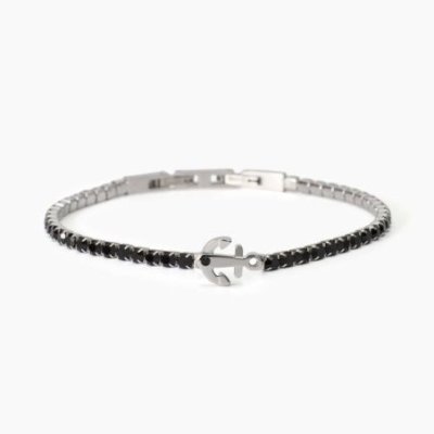 2 Jewels - Bracciale Tennis - Acciaio 316L - Cristalli Neri
