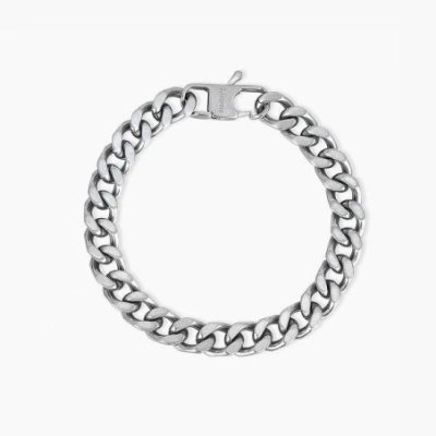 2 Jewels - Bracciale Uomo Acciaio 316L - Catena Groumette 8Mm