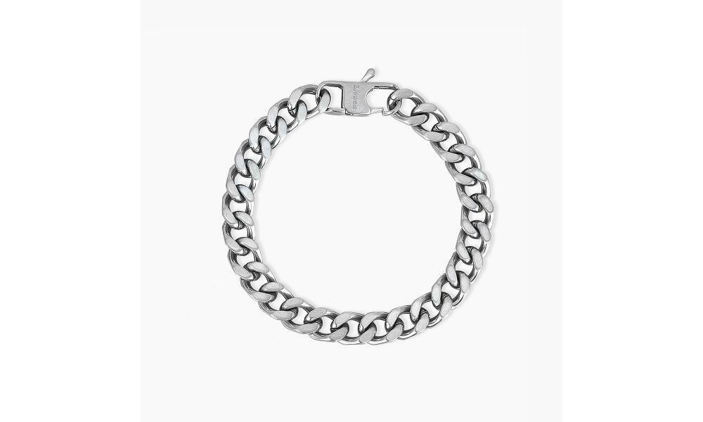 2 Jewels - Bracciale Uomo Acciaio 316L - Catena Groumette 8Mm