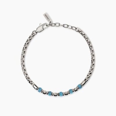 2 Jewels - Bracciale Acciaio 316L - Turchese - Uomo