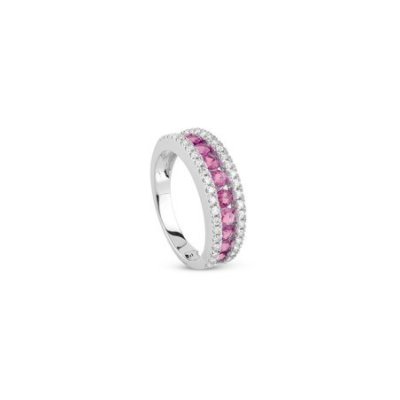 Salvini - Anello Classico - Oro Bianco - Diamante Rubino