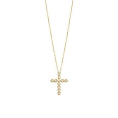 Salvini - Collierino Intrecci S - Oro Giallo - Diamante Rotondo