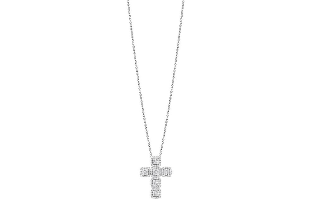 Salvini - Collierino Oro Bianco - Diamante Rotondo - 0.55 Ct