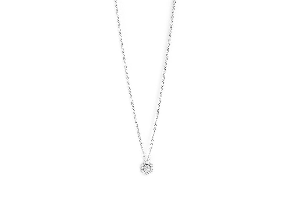 Salvini - Collierino Oro Bianco - Diamante Rotondo - 0.074Ct