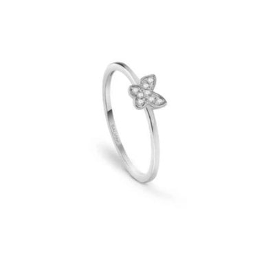 Salvini - Anello I Segni Mini - Oro Bianco - Diamante Rotondo