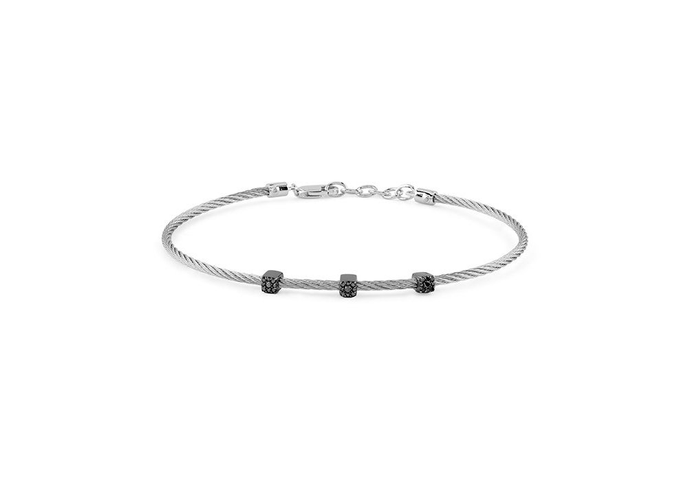 Salvini - Bracciale Bagliori - Oro Bianco - Diamante Nero