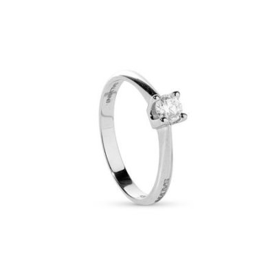 Salvini - Anello Essenza - Oro Bianco - Diamante Rotondo
