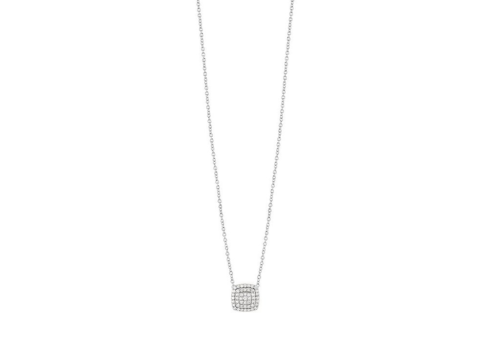 Salvini - Collierino Oro Bianco - Diamante Rotondo - 0.17Ct