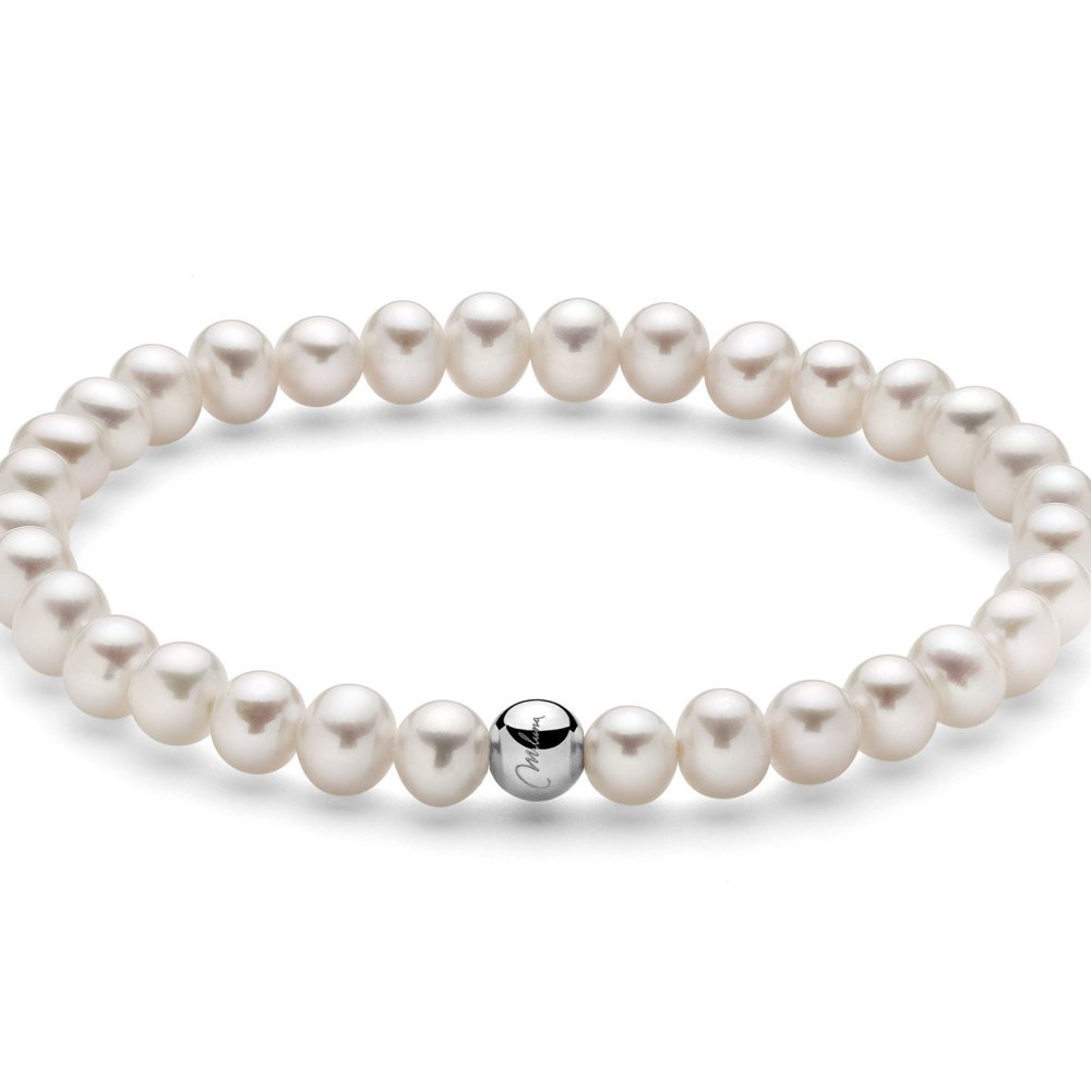 Miluna - Bracciale Oriente - Perle Vere - Argento 925