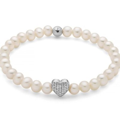 Miluna - Bracciale Oriente - Perle Vere - Argento 925 - Topazi