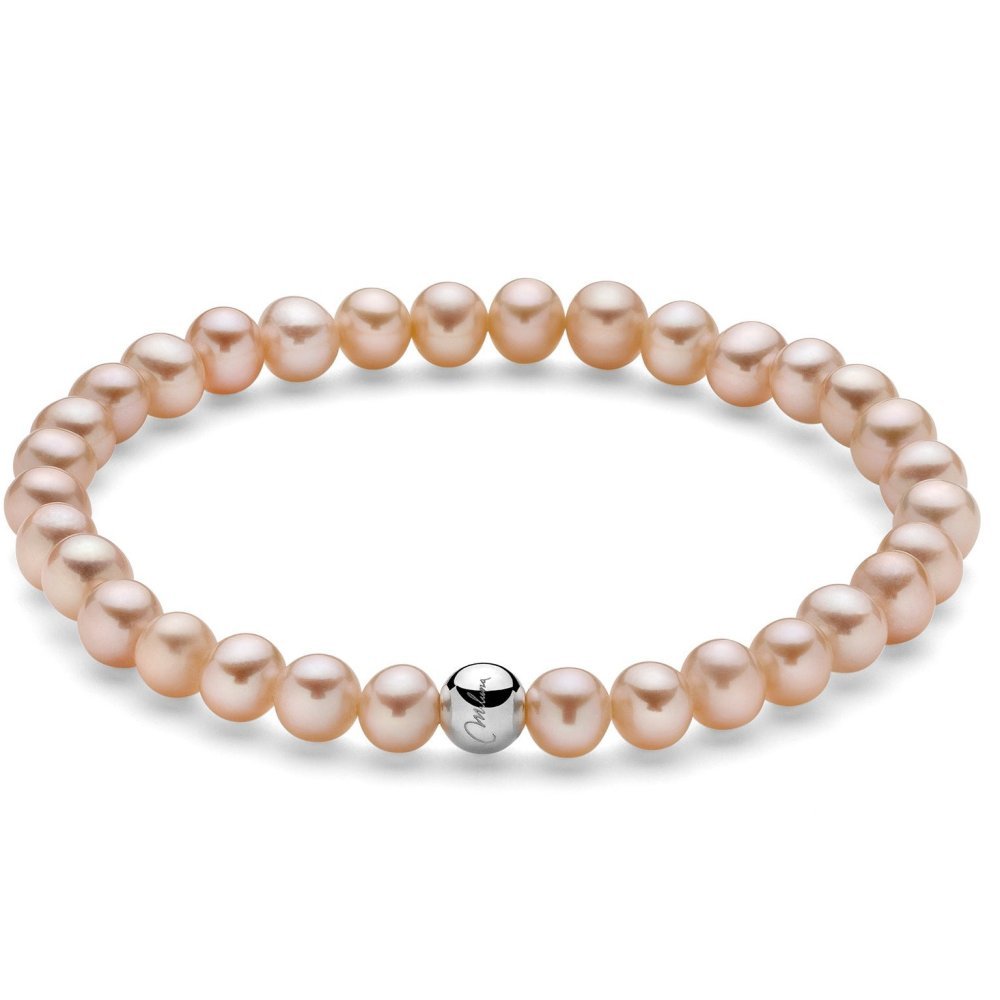 Miluna - Bracciale Perle Oriente - Argento 925 - Dettaglio Pesca