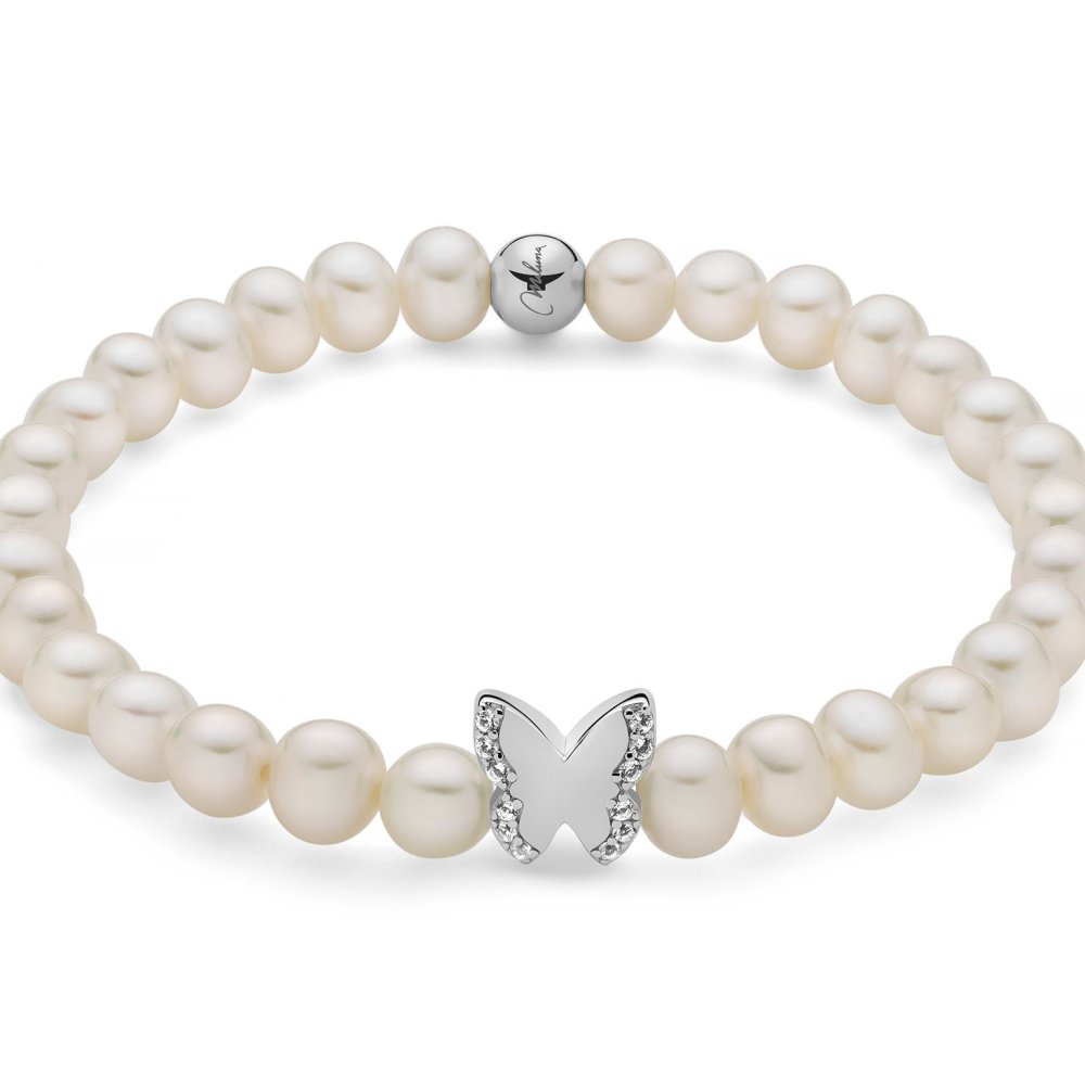 Miluna - Bracciale Oriente - Perle Vere - Argento 925