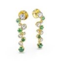 Swarovski - Orecchini Constella - Verdi - Placcato Oro