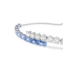 Swarovski - Braccialetto Matrix - Zirconia Blu - Placcatura Rodio