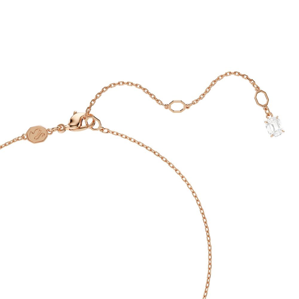 Swarovski - Pendente Swan - Oro Rosa - Zirconia Rosa